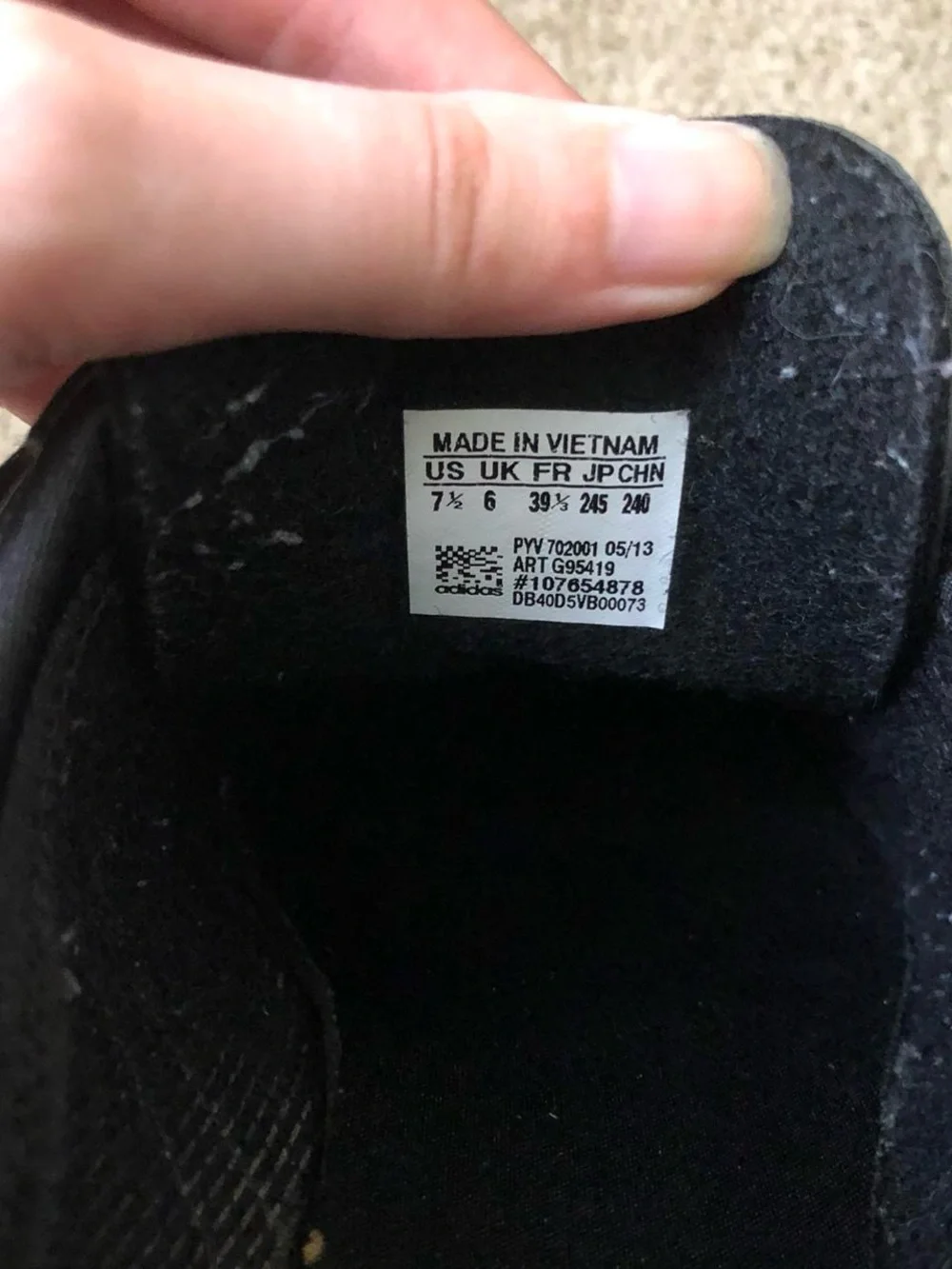 adidas Women’s Black Sneakers with Gold Stripes